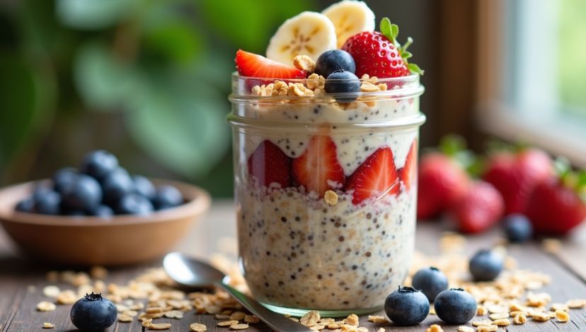 healthy overnight oats recipe for weight loss