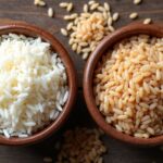 white rice vs brown rice