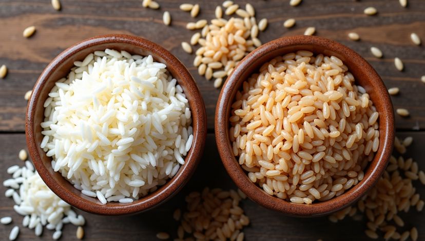white rice vs brown rice